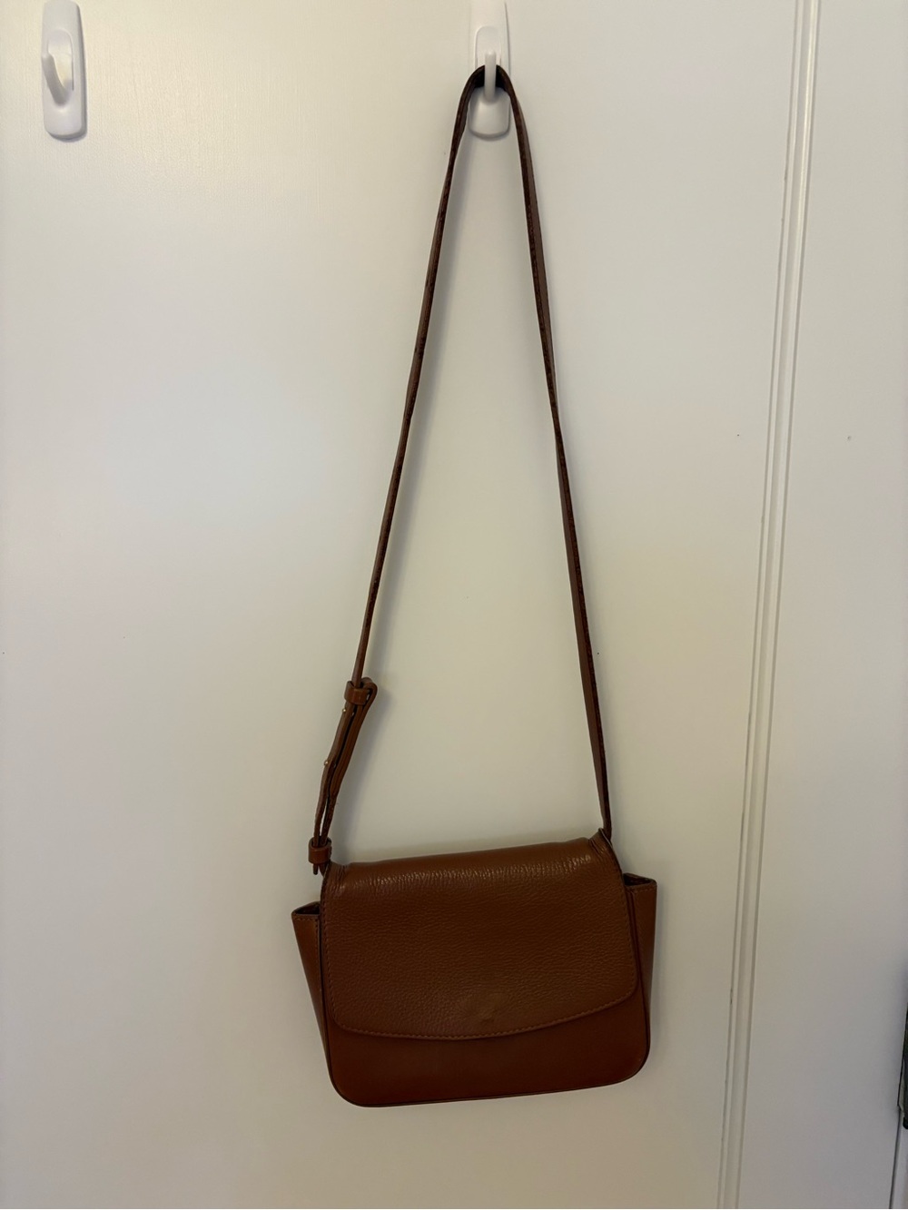 Cuyana Brown Leather Crossbody Shoulder Bag